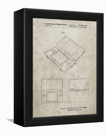 PP346-Sandstone Nintendo DS Patent Poster-Cole Borders-Framed Premier Image Canvas