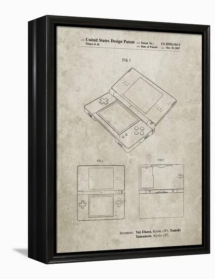 PP346-Sandstone Nintendo DS Patent Poster-Cole Borders-Framed Premier Image Canvas