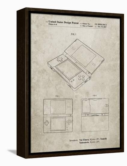 PP346-Sandstone Nintendo DS Patent Poster-Cole Borders-Framed Premier Image Canvas