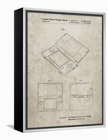 PP346-Sandstone Nintendo DS Patent Poster-Cole Borders-Framed Premier Image Canvas