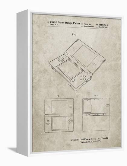 PP346-Sandstone Nintendo DS Patent Poster-Cole Borders-Framed Premier Image Canvas