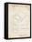 PP346-Vintage Parchment Nintendo DS Patent Poster-Cole Borders-Framed Premier Image Canvas