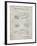 PP353-Antique Grid Parchment Bentley Phantom Patent Poster-Cole Borders-Framed Giclee Print