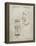 PP357-Sandstone Arcade Game Cabinet Front Figure Patent Poster-Cole Borders-Framed Premier Image Canvas