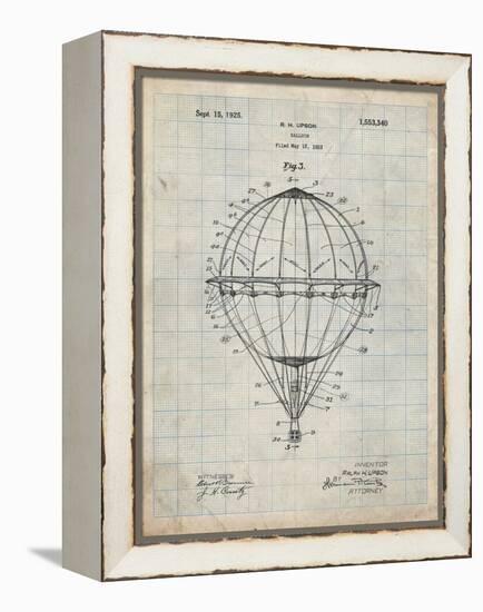 PP36 Antique Grid Parchment-Borders Cole-Framed Premier Image Canvas