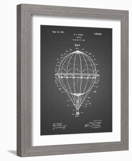 PP36 Black Grid-Borders Cole-Framed Giclee Print