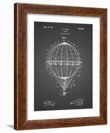 PP36 Black Grid-Borders Cole-Framed Giclee Print