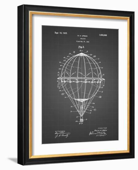 PP36 Black Grid-Borders Cole-Framed Giclee Print