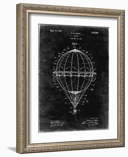 PP36 Black Grunge-Borders Cole-Framed Giclee Print