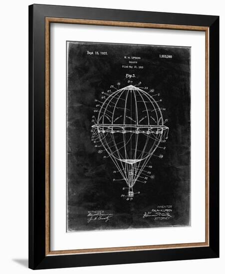 PP36 Black Grunge-Borders Cole-Framed Giclee Print