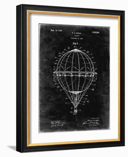 PP36 Black Grunge-Borders Cole-Framed Giclee Print