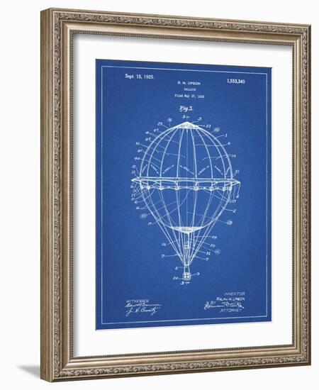 PP36 Blueprint-Borders Cole-Framed Giclee Print