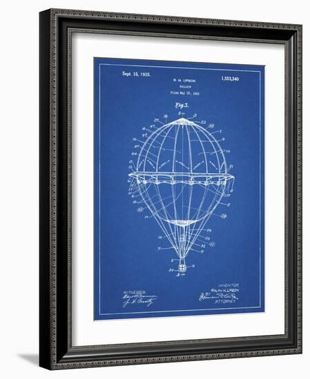 PP36 Blueprint-Borders Cole-Framed Giclee Print