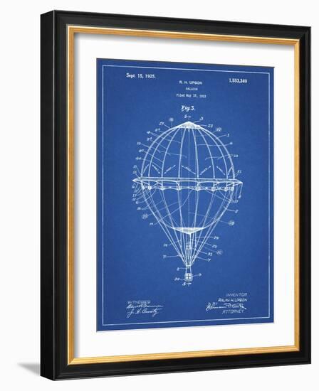 PP36 Blueprint-Borders Cole-Framed Giclee Print