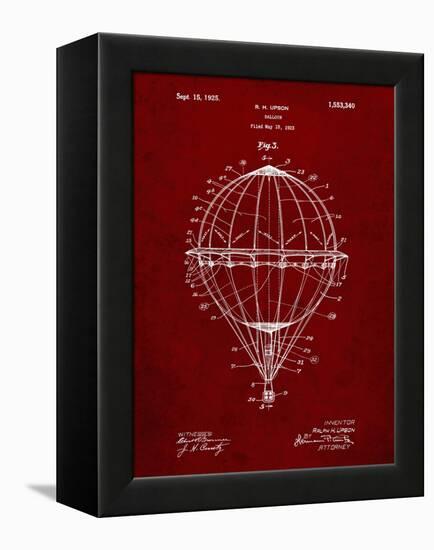 PP36 Burgundy-Borders Cole-Framed Premier Image Canvas