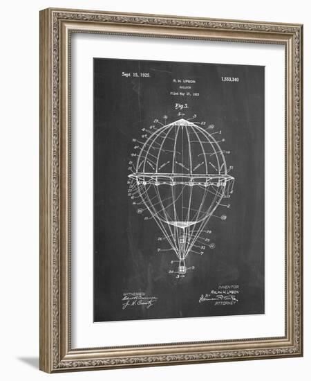 PP36 Chalkboard-Borders Cole-Framed Giclee Print