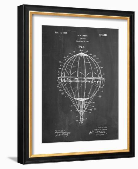 PP36 Chalkboard-Borders Cole-Framed Giclee Print