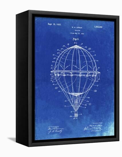 PP36 Faded Blueprint-Borders Cole-Framed Premier Image Canvas