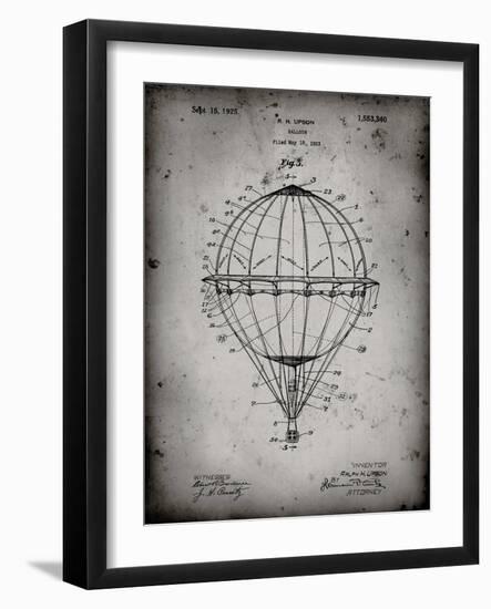 PP36 Faded Grey-Borders Cole-Framed Giclee Print