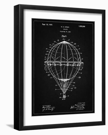 PP36 Vintage Black-Borders Cole-Framed Giclee Print