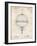 PP36 Vintage Parchment-Borders Cole-Framed Giclee Print