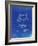 PP37 Faded Blueprint-Borders Cole-Framed Giclee Print