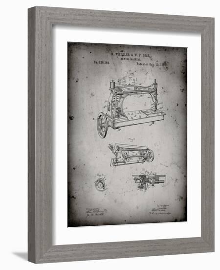 PP37 Faded Grey-Borders Cole-Framed Giclee Print