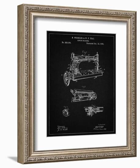 PP37 Vintage Black-Borders Cole-Framed Giclee Print