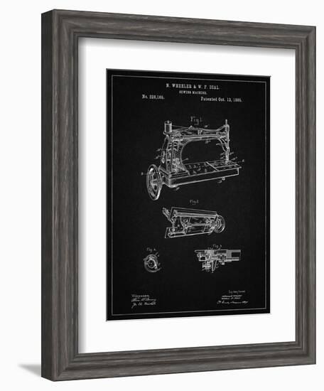 PP37 Vintage Black-Borders Cole-Framed Giclee Print