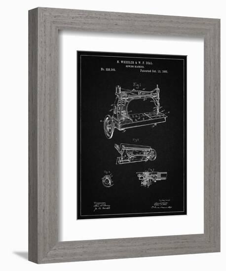 PP37 Vintage Black-Borders Cole-Framed Giclee Print