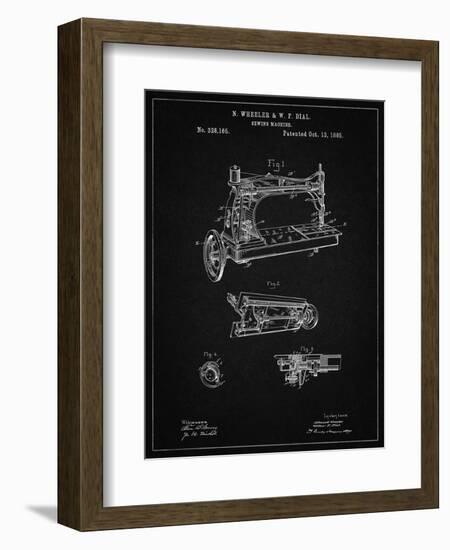 PP37 Vintage Black-Borders Cole-Framed Giclee Print