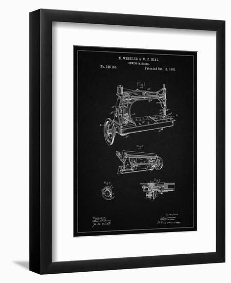 PP37 Vintage Black-Borders Cole-Framed Giclee Print