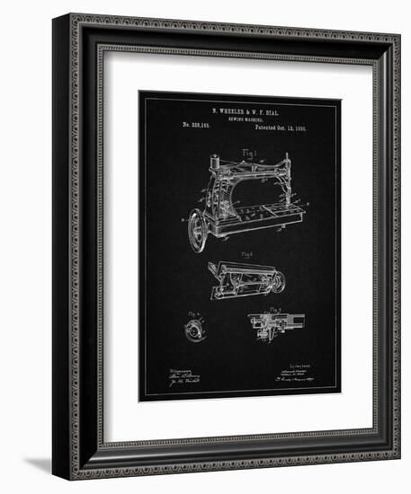 PP37 Vintage Black-Borders Cole-Framed Giclee Print