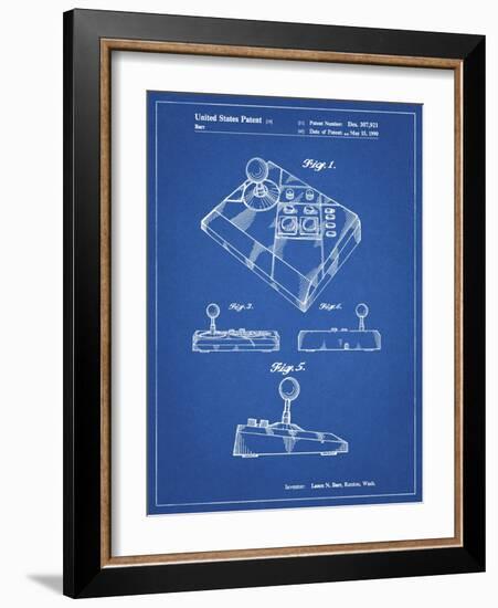 PP374-Blueprint Nintendo Joystick Patent Poster-Cole Borders-Framed Giclee Print