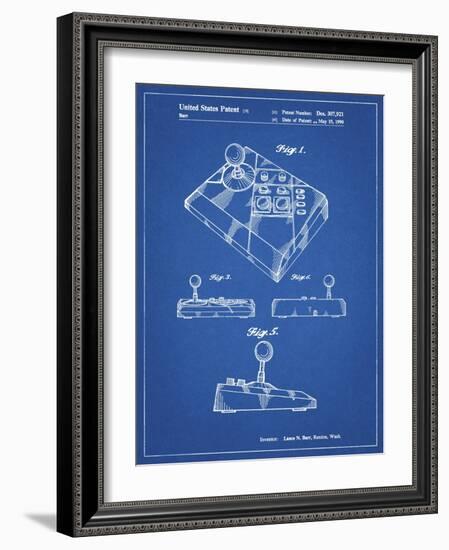 PP374-Blueprint Nintendo Joystick Patent Poster-Cole Borders-Framed Giclee Print