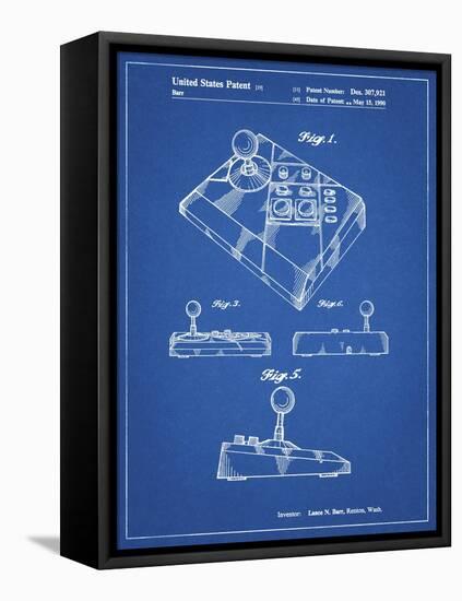 PP374-Blueprint Nintendo Joystick Patent Poster-Cole Borders-Framed Premier Image Canvas