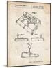 PP374-Vintage Parchment Nintendo Joystick Patent Poster-Cole Borders-Mounted Giclee Print