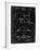 PP381-Black Grunge Basketball Goal Patent Print-Cole Borders-Framed Giclee Print