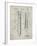 PP384-Antique Grid Parchment Aerial Missile Patent Poster-Cole Borders-Framed Giclee Print