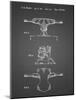 PP385-Black Grid Skateboard Trucks Patent Poster-Cole Borders-Mounted Giclee Print