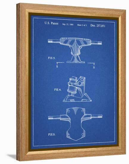 PP385-Blueprint Skateboard Trucks Patent Poster-Cole Borders-Framed Premier Image Canvas