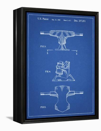 PP385-Blueprint Skateboard Trucks Patent Poster-Cole Borders-Framed Premier Image Canvas