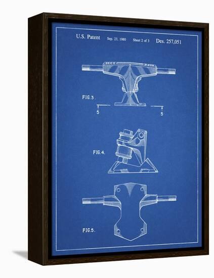 PP385-Blueprint Skateboard Trucks Patent Poster-Cole Borders-Framed Premier Image Canvas