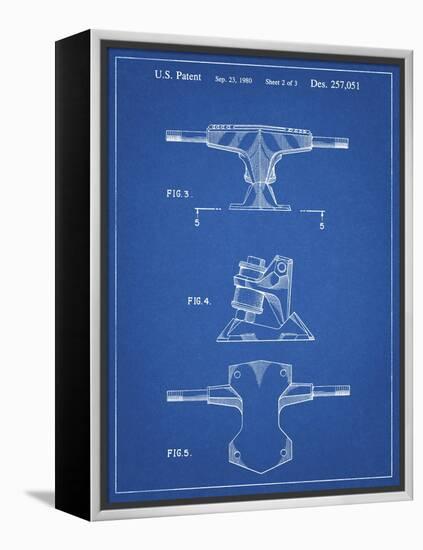 PP385-Blueprint Skateboard Trucks Patent Poster-Cole Borders-Framed Premier Image Canvas