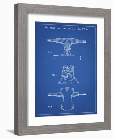 PP385-Blueprint Skateboard Trucks Patent Poster-Cole Borders-Framed Giclee Print