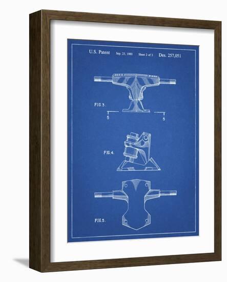 PP385-Blueprint Skateboard Trucks Patent Poster-Cole Borders-Framed Giclee Print