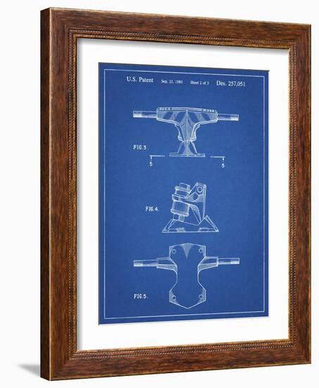 PP385-Blueprint Skateboard Trucks Patent Poster-Cole Borders-Framed Giclee Print