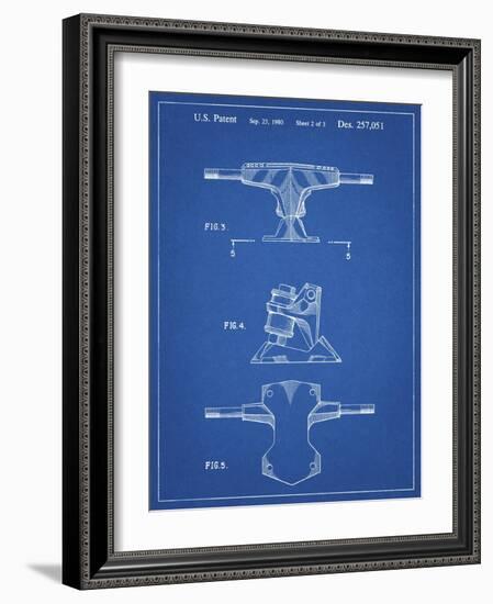 PP385-Blueprint Skateboard Trucks Patent Poster-Cole Borders-Framed Giclee Print