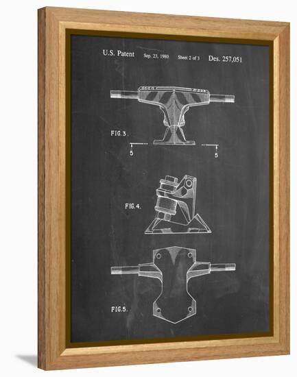 PP385-Chalkboard Skateboard Trucks Patent Poster-Cole Borders-Framed Premier Image Canvas