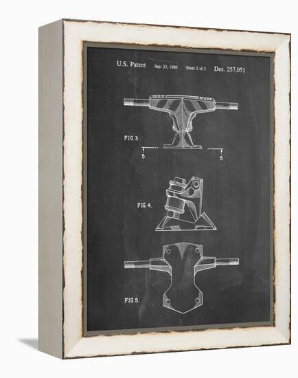 PP385-Chalkboard Skateboard Trucks Patent Poster-Cole Borders-Framed Premier Image Canvas